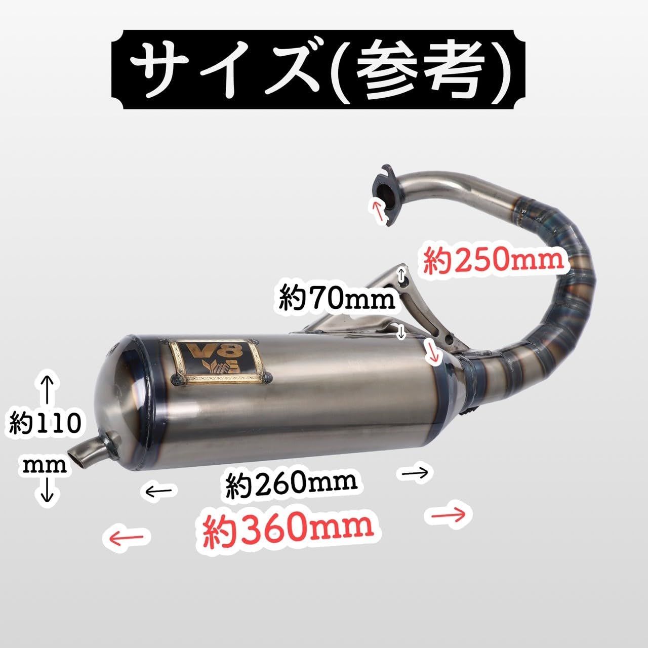 ハワイアンチャンバー ハワイチャンバー V8 チャンバー ホンダ ディオ