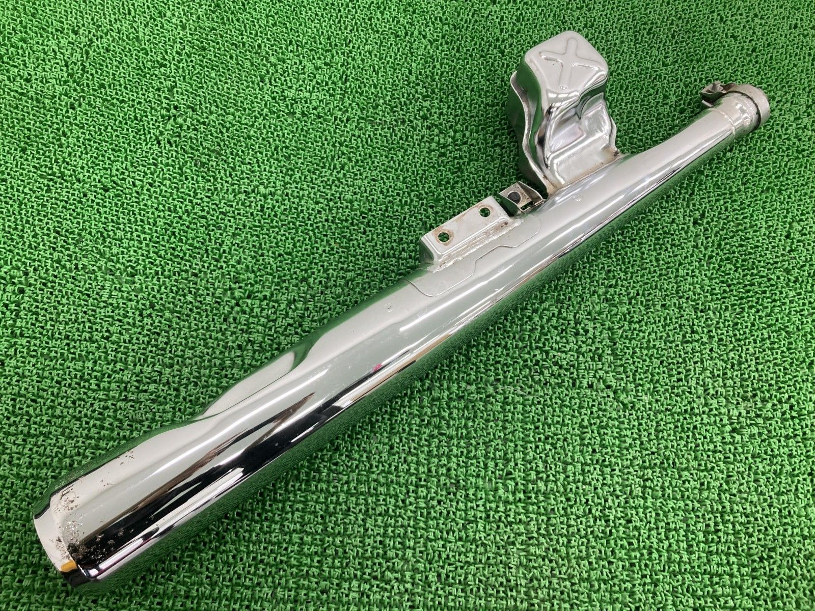 SR500 サイレンサーマフラー 2J2 ヤマハ 純正 バイク 部品 コケキズ