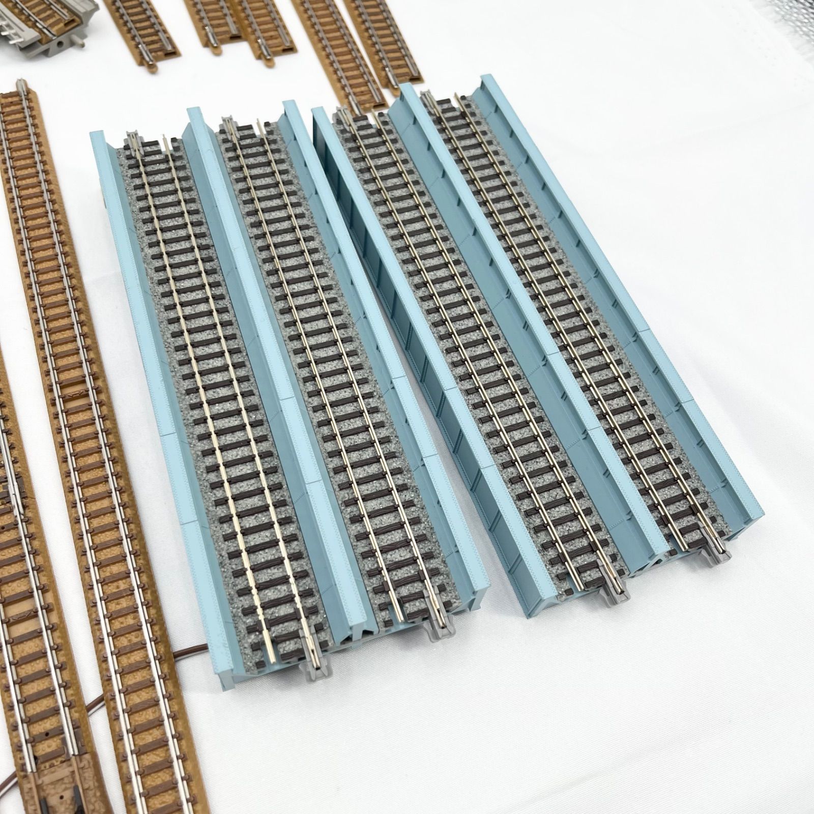 鉄道模型 レールセット 現状品 Nゲージ TOMIX? KATO? 曲線 直線 複線