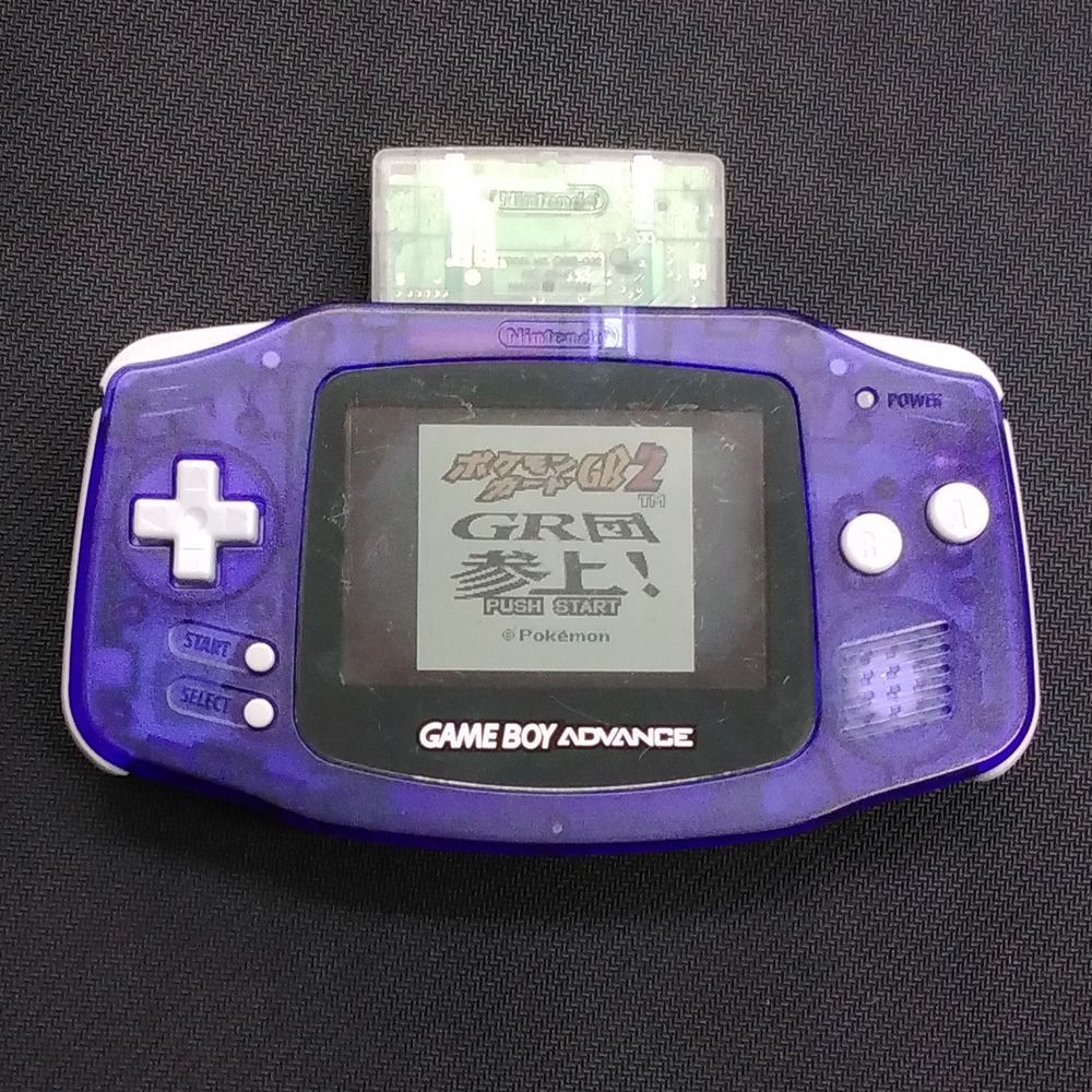 ゲームボーイアドバンス ミッドナイトブルー 本体のみ ポケモンカード