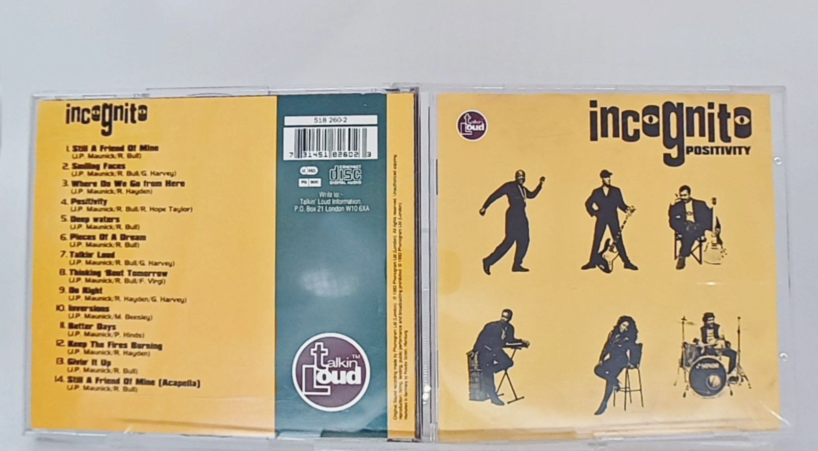 輸入盤☆インコグニート/Incognito□ POSITIVITY □ジャズ・ファンク