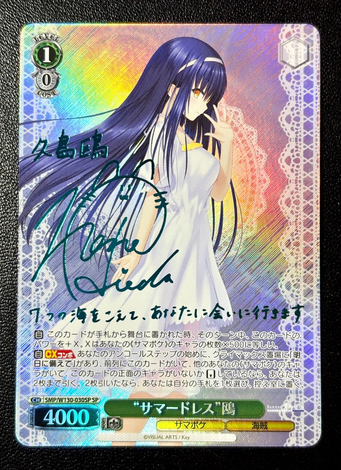 サマードレス 鴎 sp 初版版 極美品】 サマードレス 鴎 SP 新サイン 青