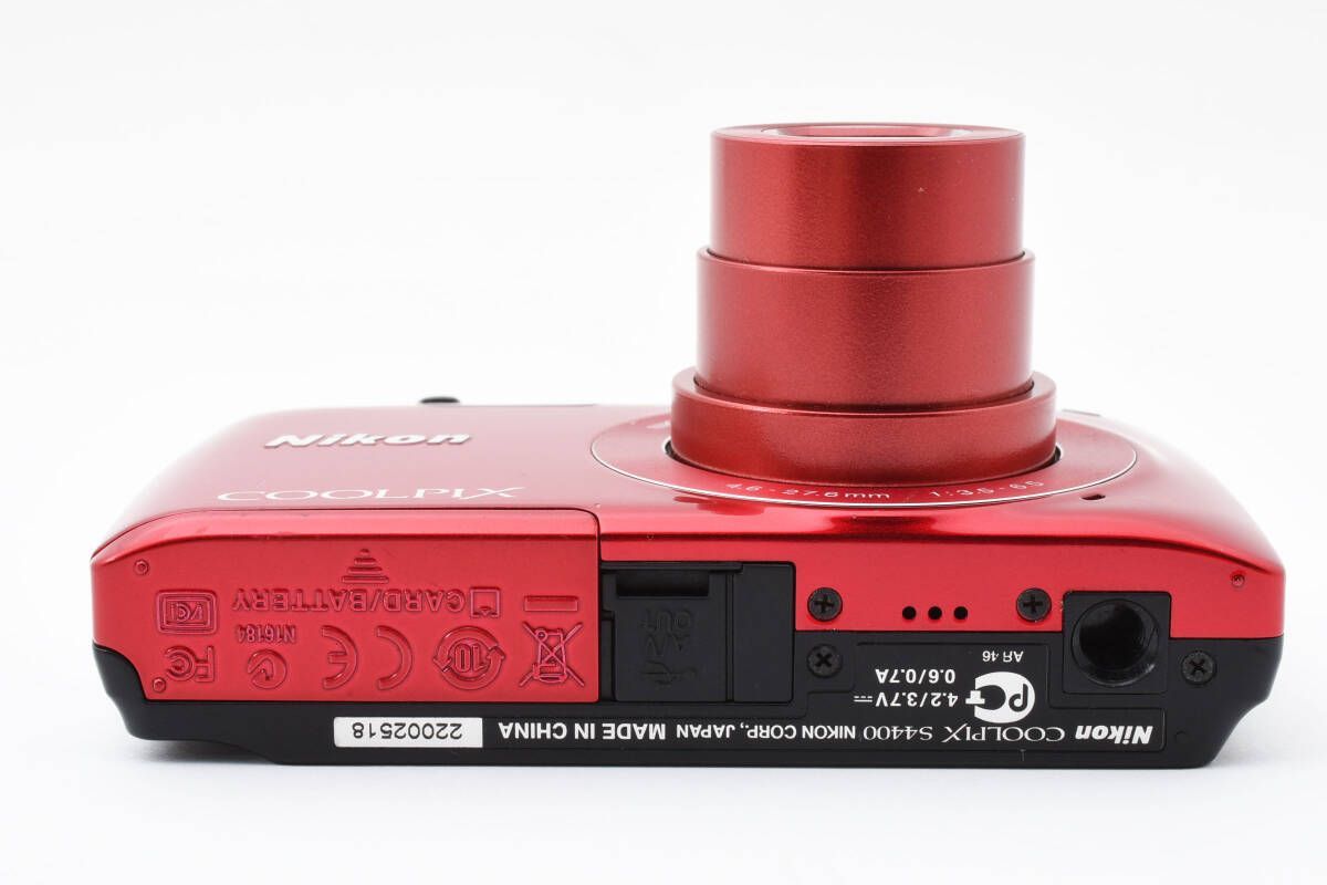 Nikon COOLPIX S4400 赤 動作確認済み Nikon COOLPIX S4400 赤 動作