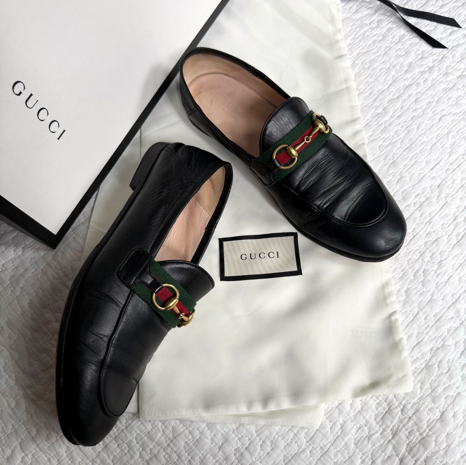 GUCCI グッチ ホースビットローファー ヨルダーン シェリーライン