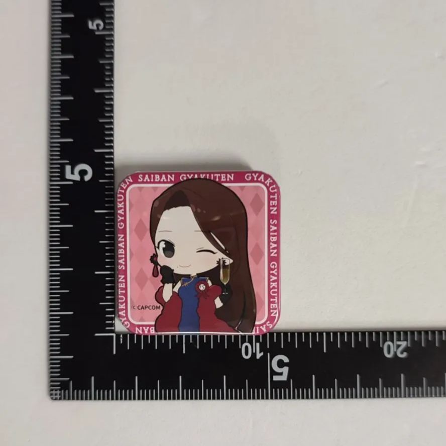 逆転裁判 綾里千尋 逆転裁判画廊 オリジナル 缶バッジ - メルカリ