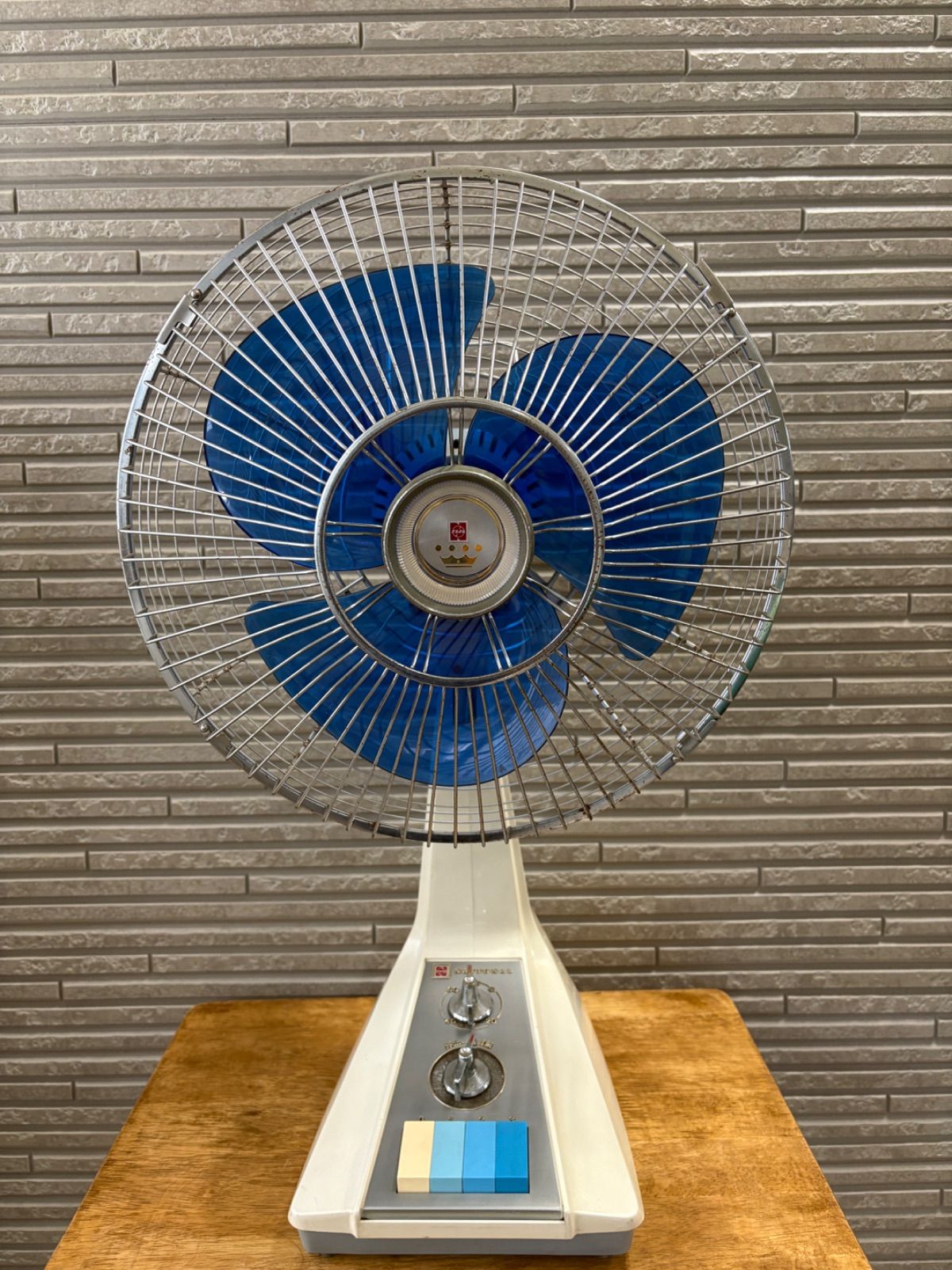 昭和レトロ 王冠マーク ナショナル レトロ扇風機 動作確認済 動作確認