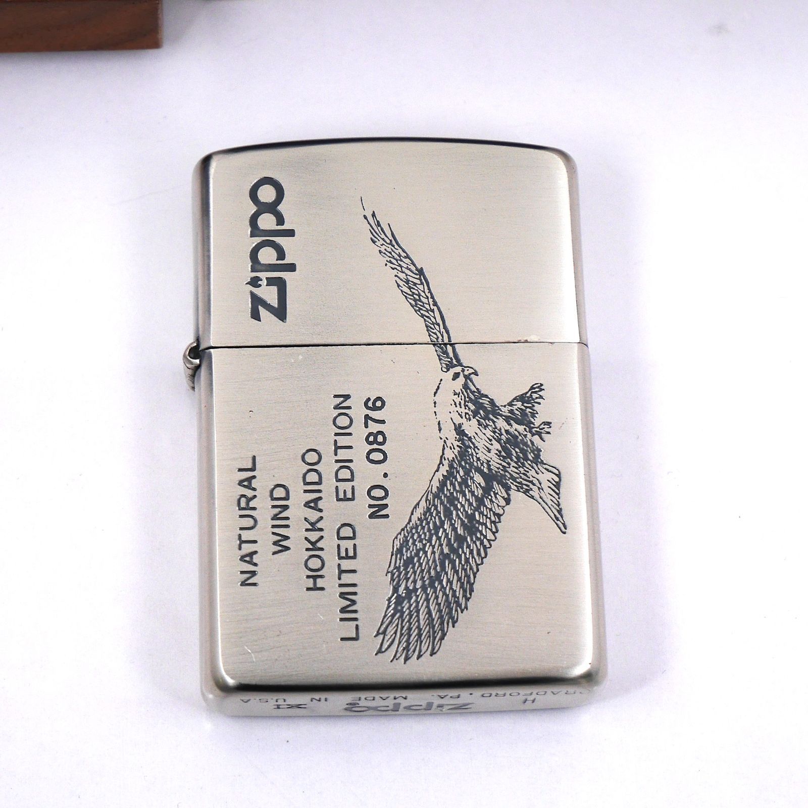 Zippo 北海道限定 ナチュラウィンド 鷲 シリアル入り NO.0876 1995年製