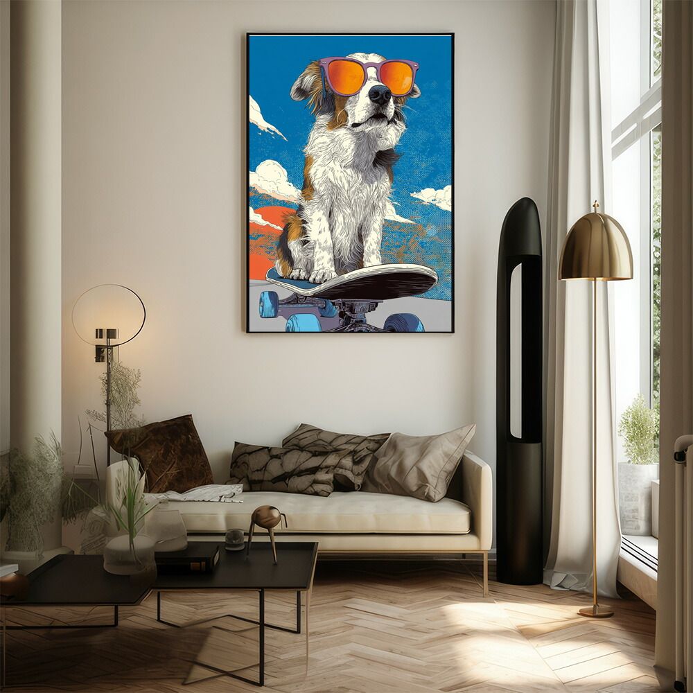 額装品/Family Dog/ケーシー・シンプソン/アート/ポスター/インテリア