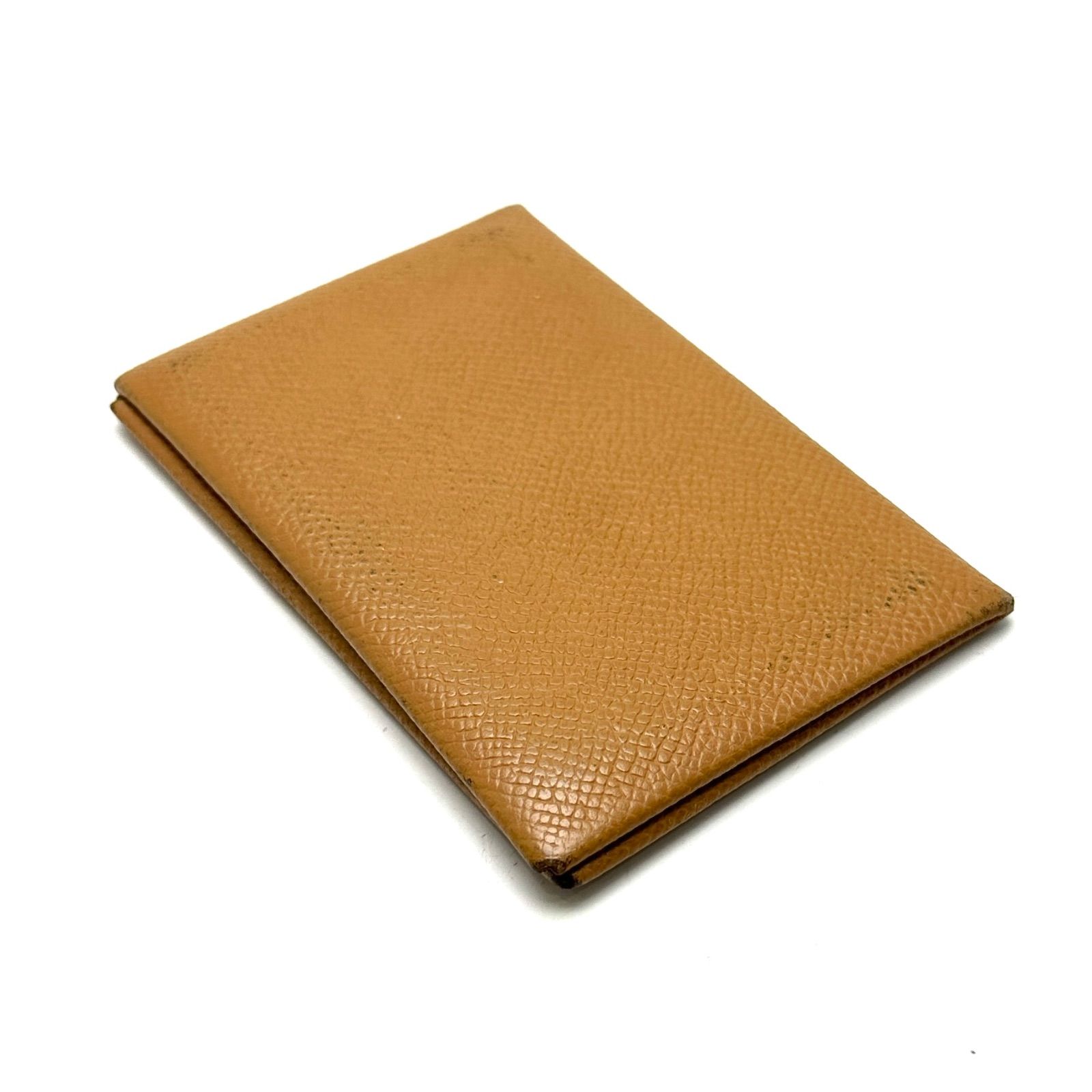 セール 2018年 HERMES エルメス カルヴィ イエロー 名刺入れ カード