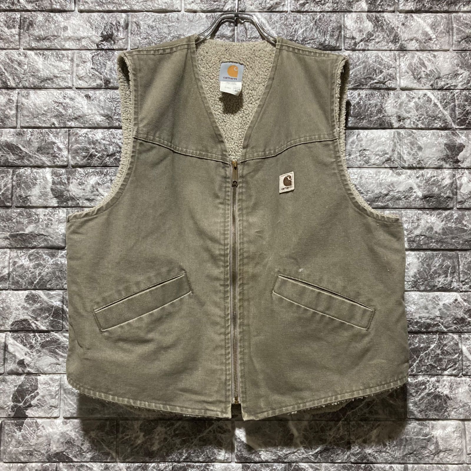 CARHARTT ボア ベスト L USA製 カーハート VEST ボアベスト ⑤ - メルカリ