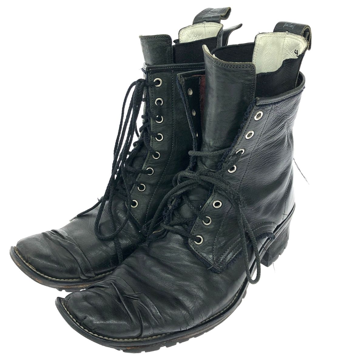 HIROMU TAKAHARA ヒロムタカハラ レースアップブーツ 表記サイズ:41 1