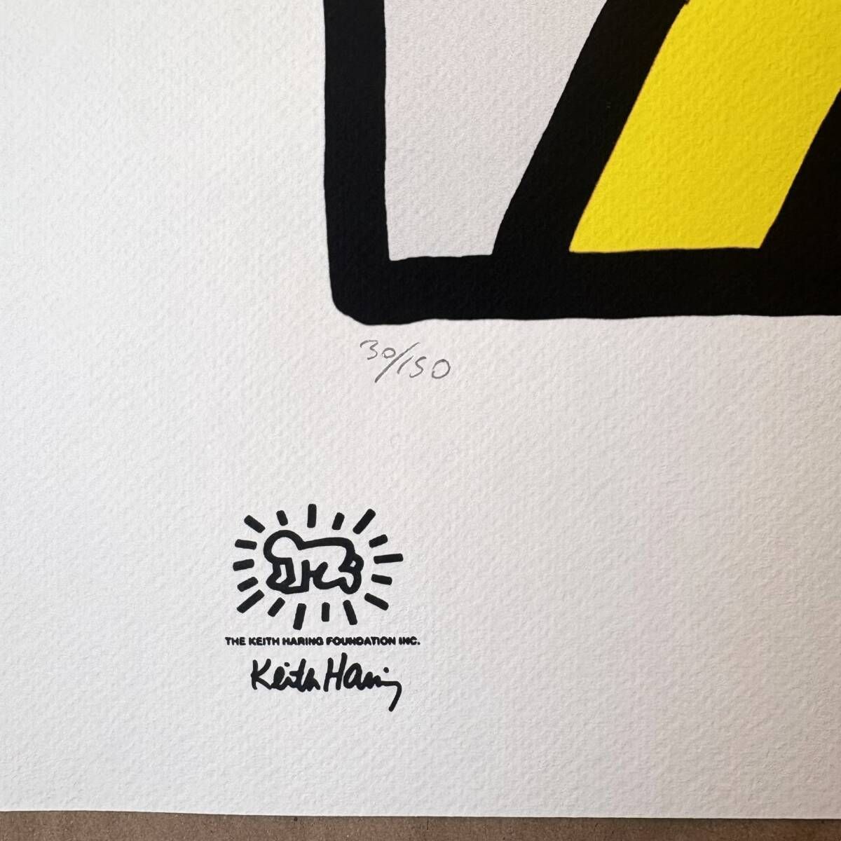 キースへリング・サイン入りpop shop東京ショップカード キースへ