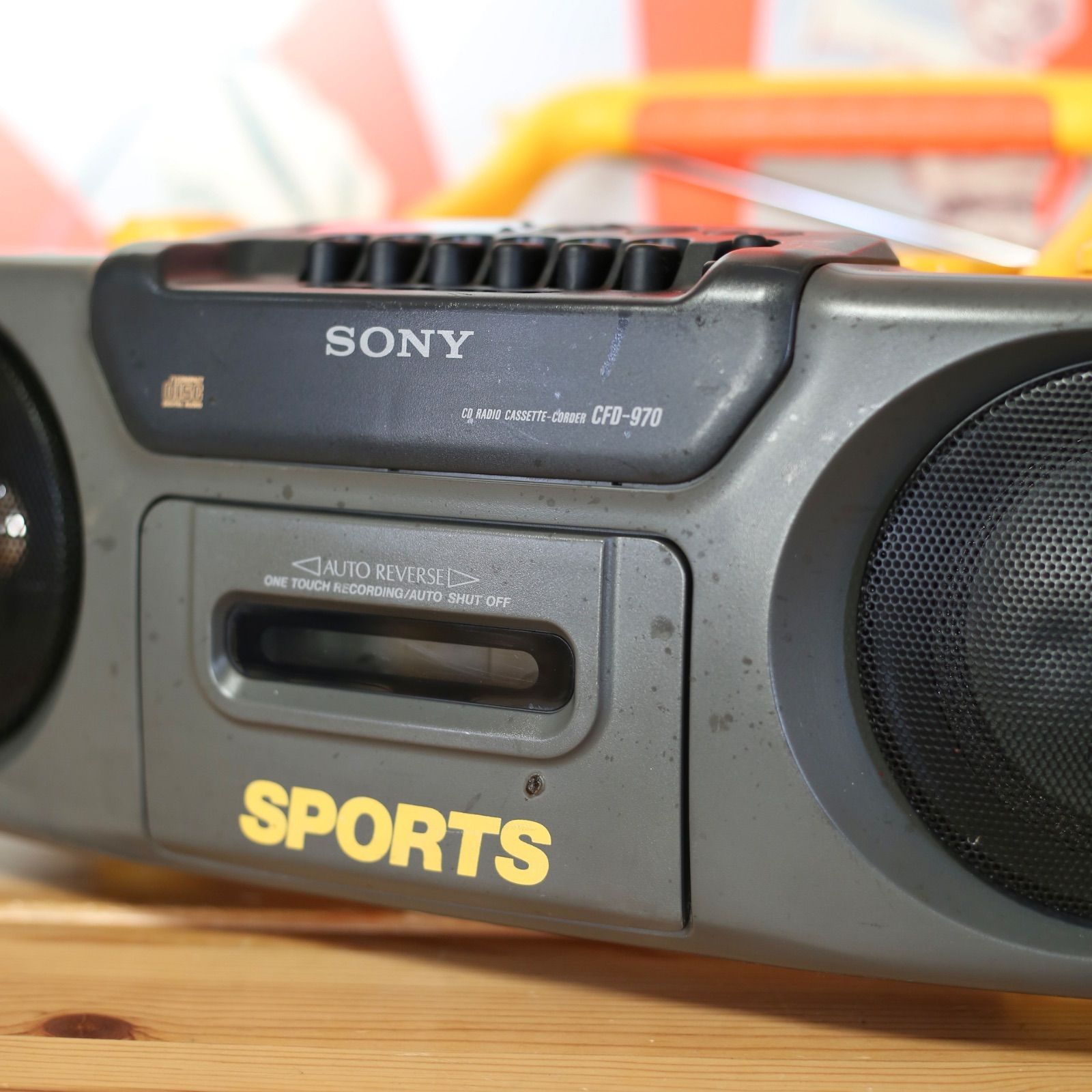SONY SPORTS CFD-970 MEGABASS搭載 防滴仕様 CDラジカセ ソニー
