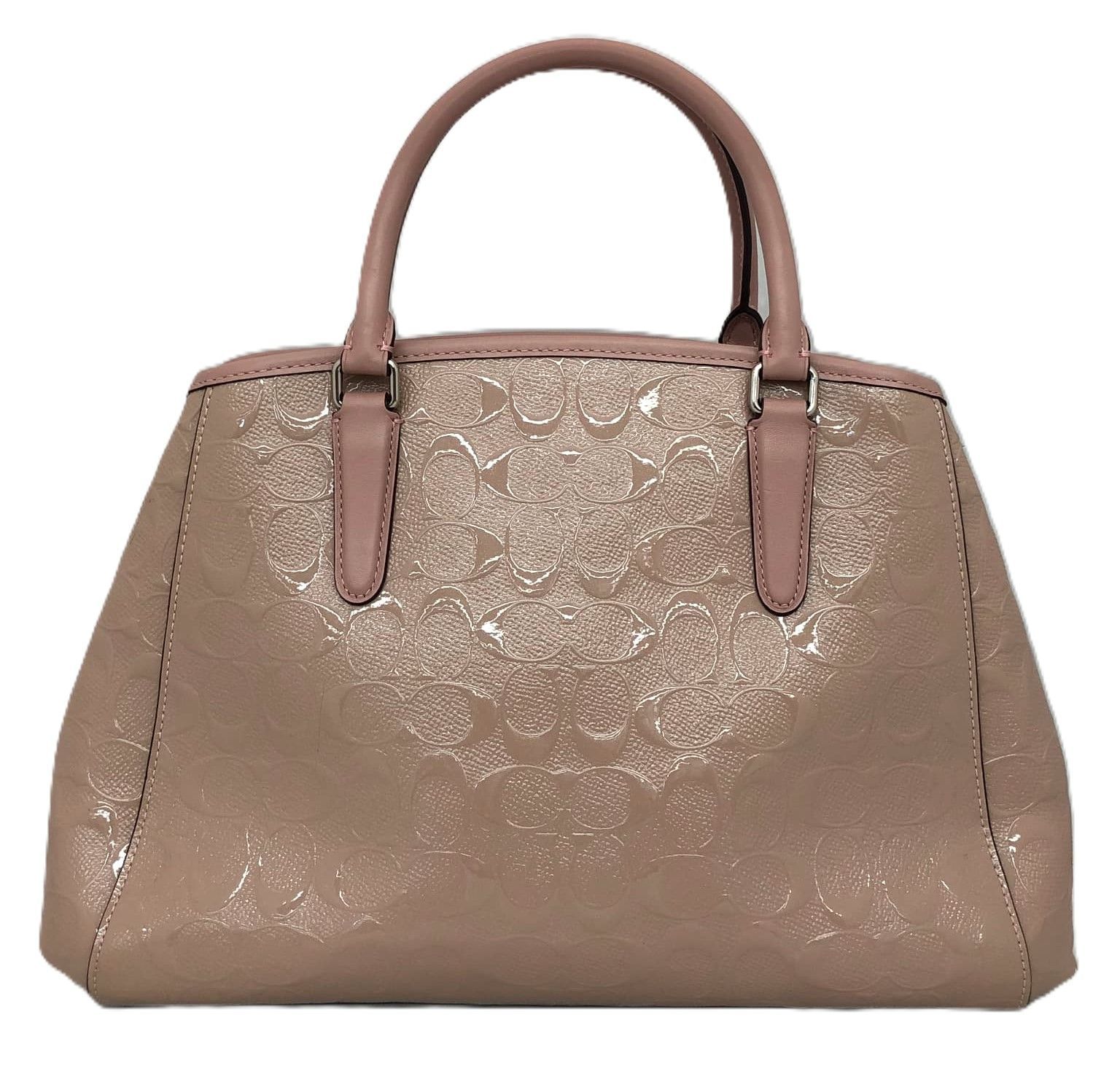 COACH コーチ F55451 シグネチャー パテント レザー ハンドバッグ