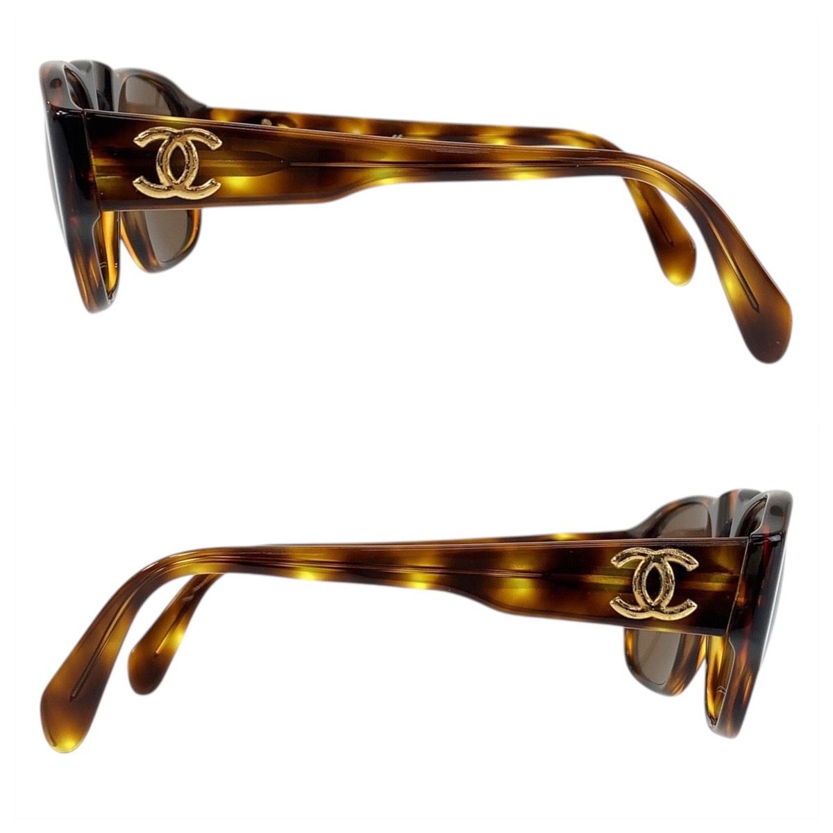 た*や様 CHANEL ゴールドロゴ ブラウンサングラス た*や様 CHANEL