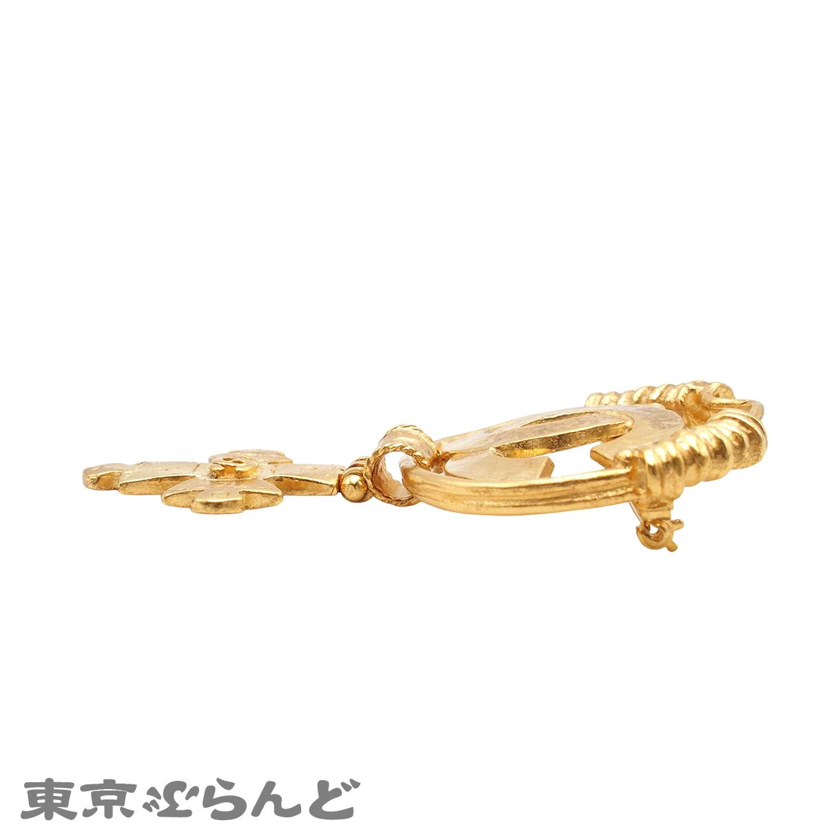 D*y様 CHANELシャネル ブローチ コスチュームジュエリー ゴールド D*y