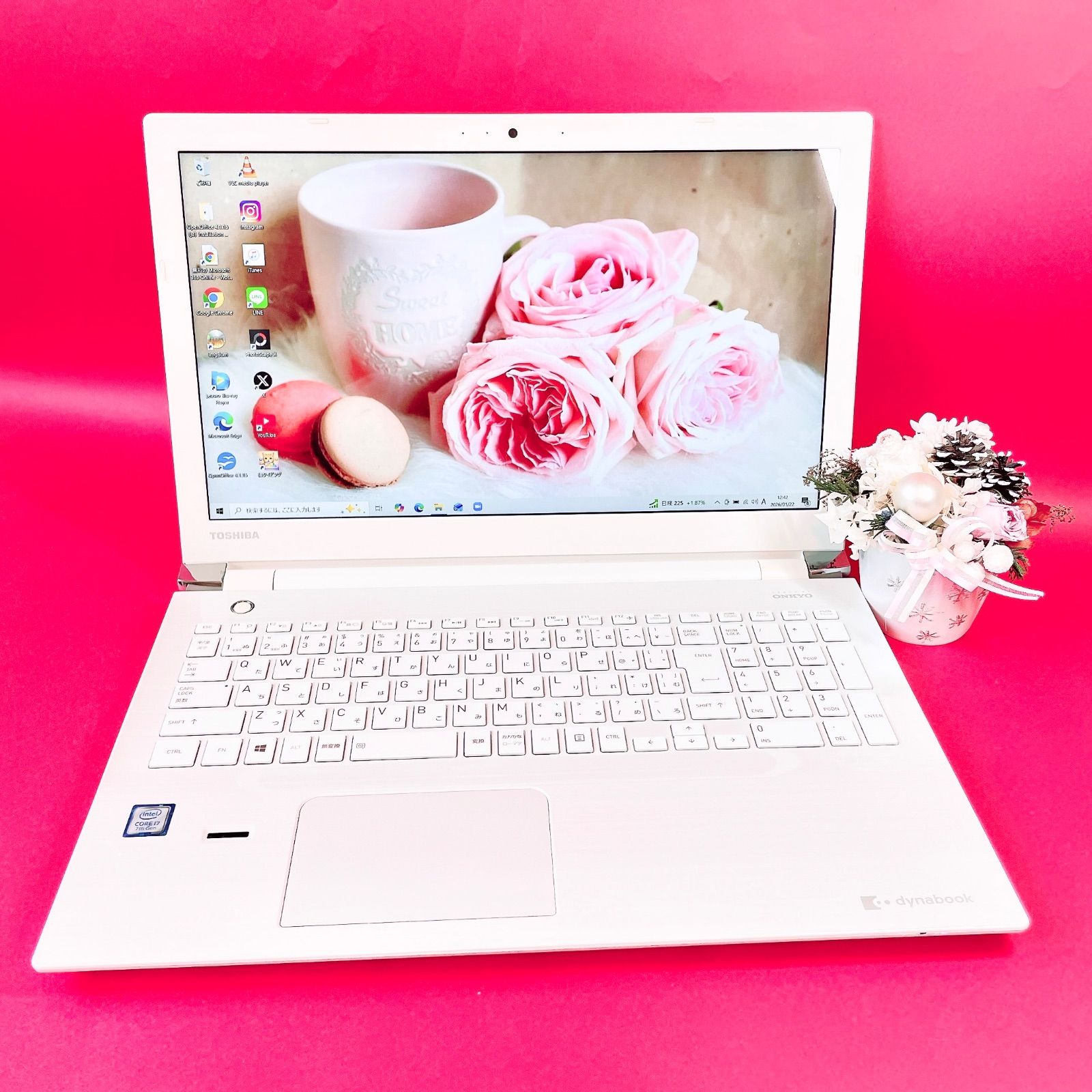 ブルーレイ見れる❣️高性能メモリ16GB✨️Corei7薄型ノートパソコン