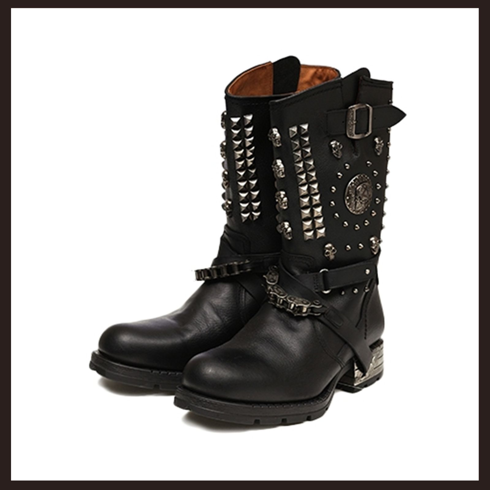 新品 未使用 ニューロック モトロック チェーン＆スタッズモデル