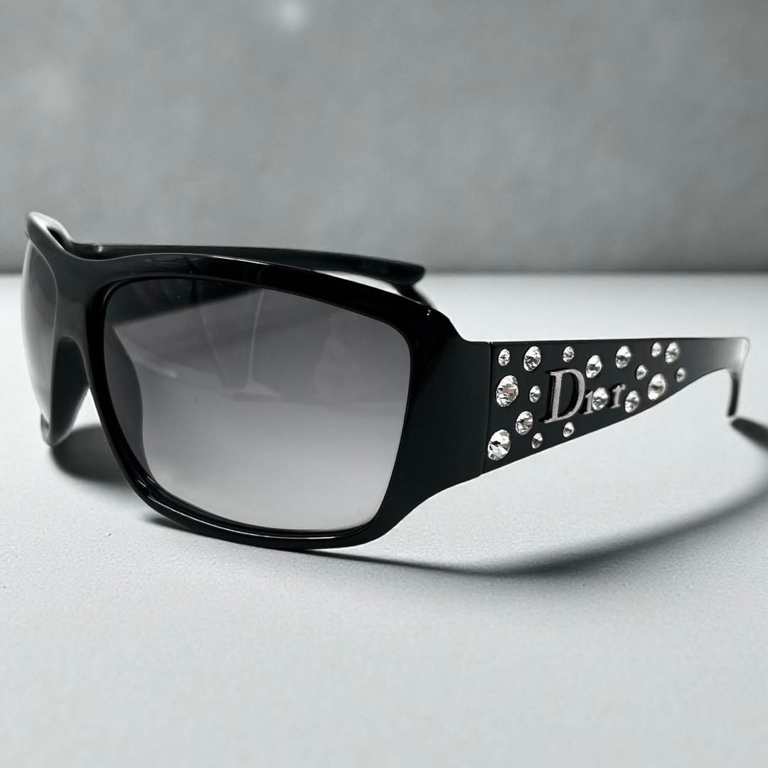 レア】ディオール サングラス ライトストーン ブラック グラデ