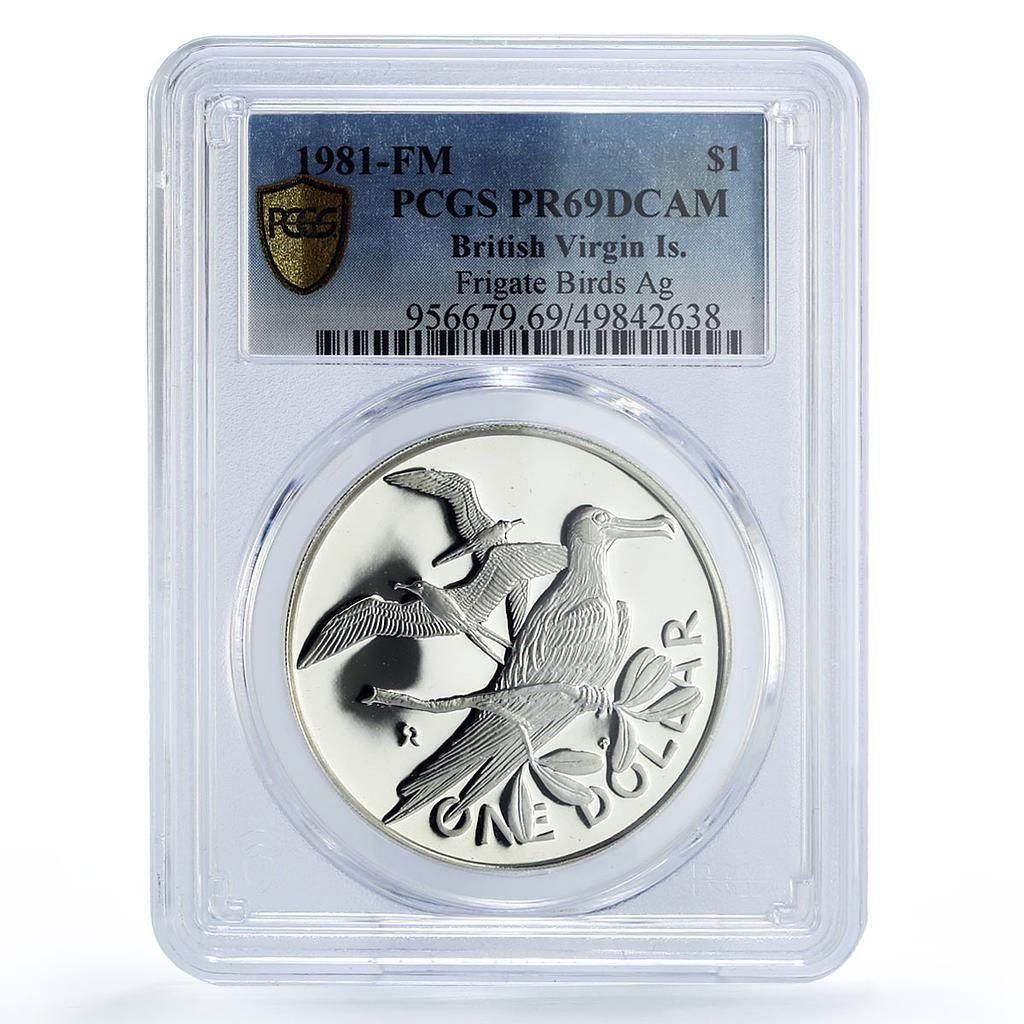 PCGS PR67 イギリス領ヴァージン諸島 ペガサス 銀貨 2017-P PCGS PR67