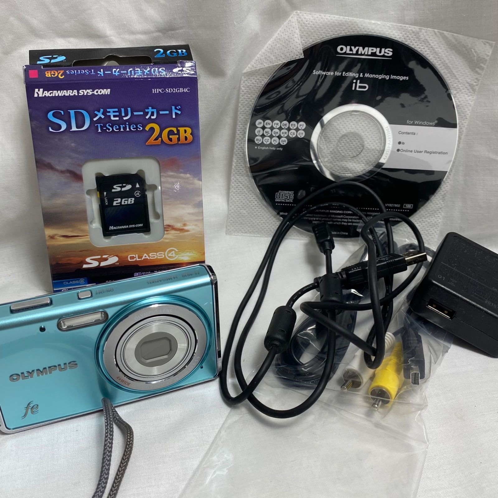 オリンパス デジカメ FE-4020 付属品完備 動作確認済 フラッシュOK