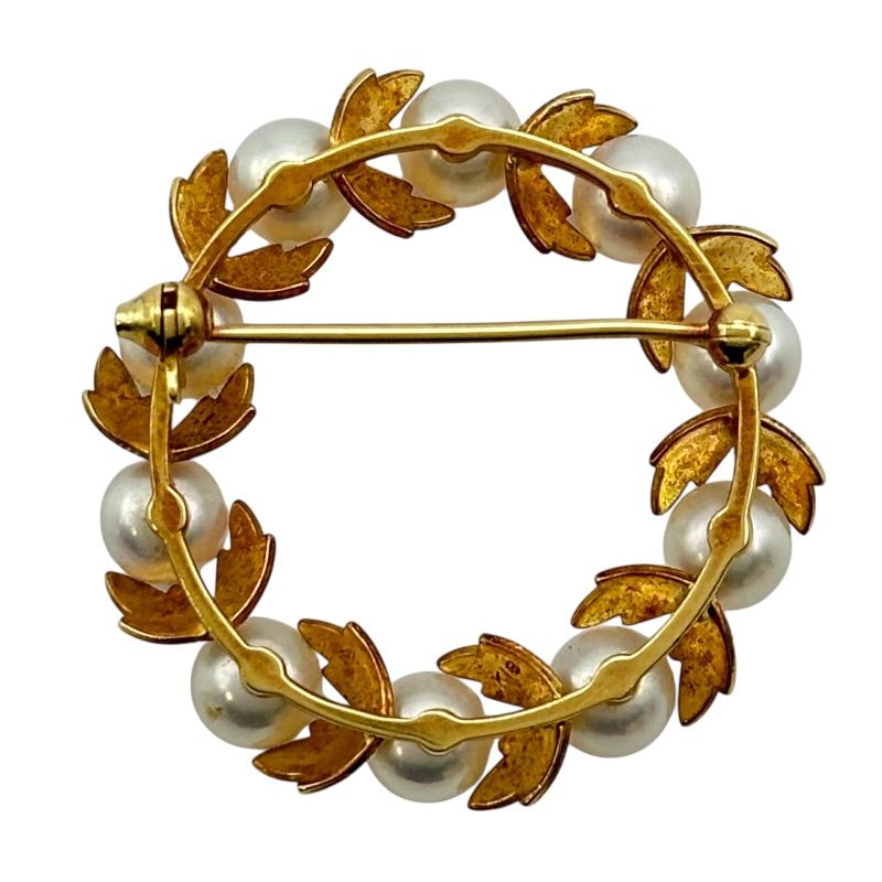 ミキモト MIKIMOTO ブローチ ゴールド K18 パール ジュエリー - メルカリ