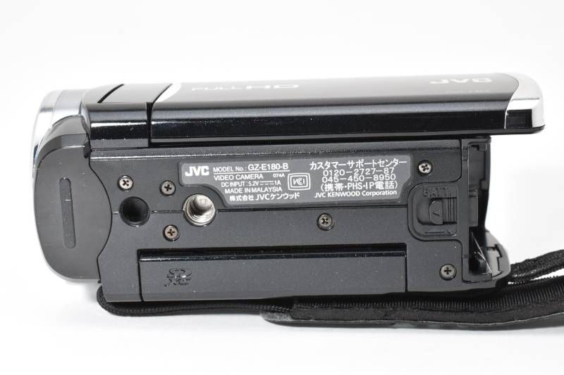 実用光学美品 箱あり】JVC Everio GZ-E180 黒 ブラック ビデオカメラ