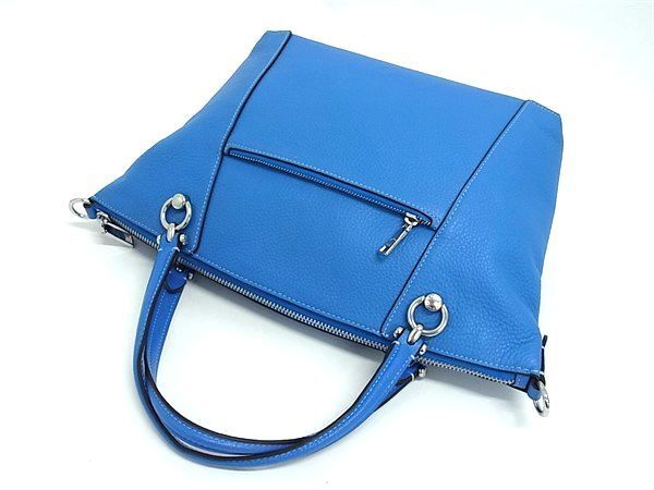 COACH コーチ ハンドバッグ ケイシー サッチェル C6229 ブルー レザー