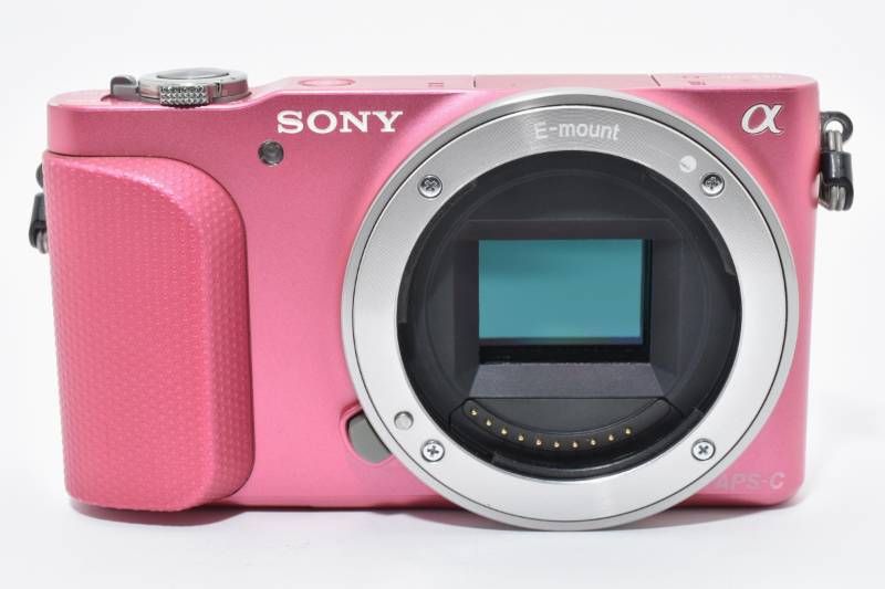 実用光学美品】Sony ソニー NEX-3N ボディ ピンク シャッター数7687枚