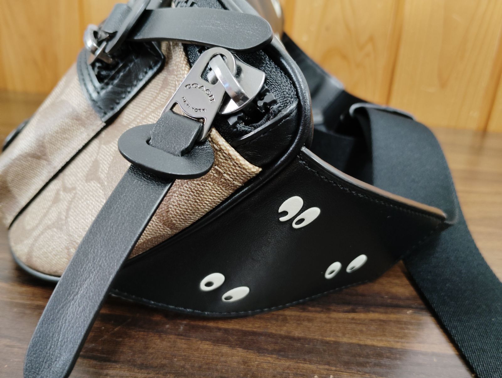 2623H52】 汚れあり COACH コーチ Disney 白雪姫 コラボ ウエスト