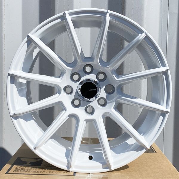 ホワイトカラー 15×8.25J +20 PCD 100 114.3 4穴 15インチホイール4本