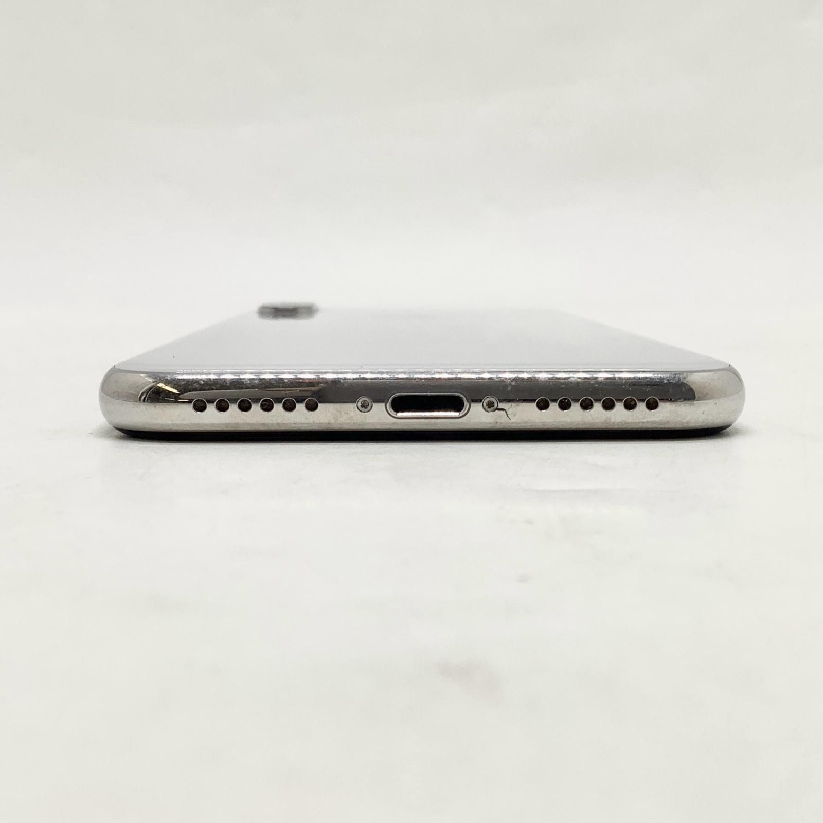 最速発送】 iPhone X 256GB シルバー Softbank 白ロム【難有】 80