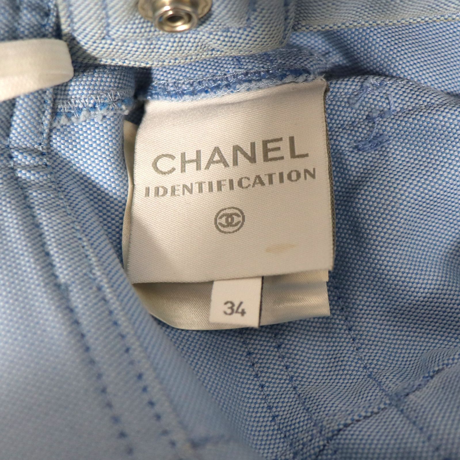 CHANEL シャネル スポーツライン デニムパンツ ライトブルー ココ