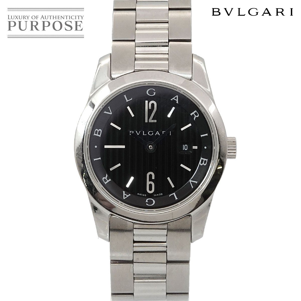 ブルガリ BVLGARI ソロテンポ ST30S レディース 腕時計 デイト