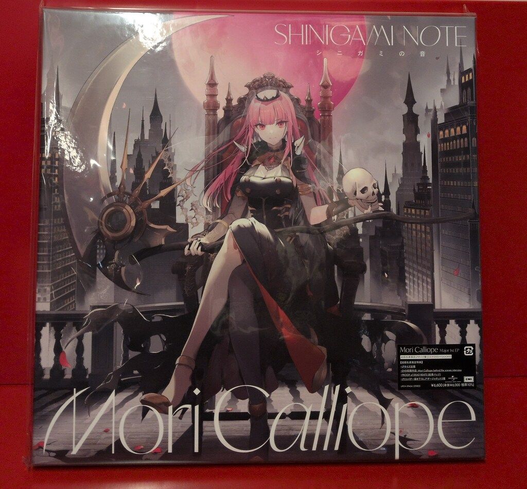 ネット/配信者CD 初回LPサイズ盤)SHINIGAMI NOTE/Mori Calliope ※未