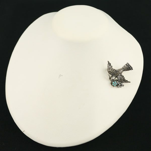 碌山 ロクザン ブローチ兼ペンダントトップ ターコイズ トルコ石