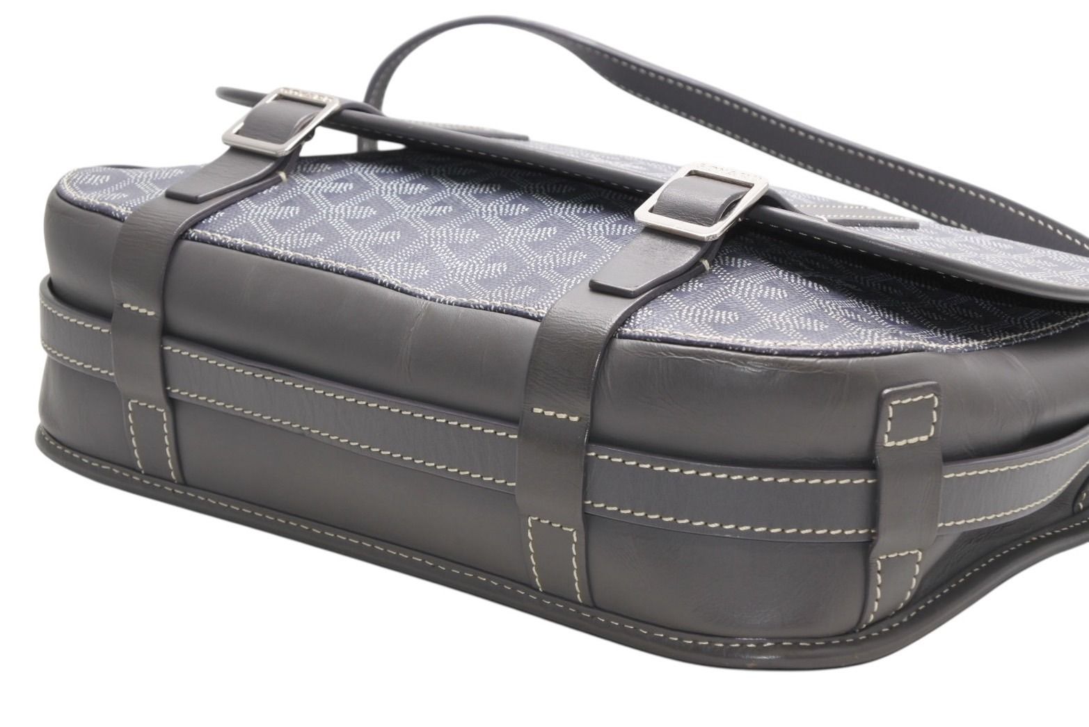 GOYARD ゴヤール ベルヴェデーレMM ショルダーバッグ グレー PVC