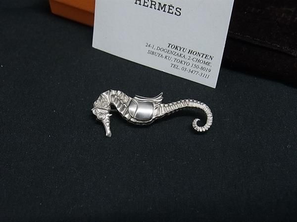 □新品□未使用□ HERMES エルメス タツノオトシゴ ピンバッジ