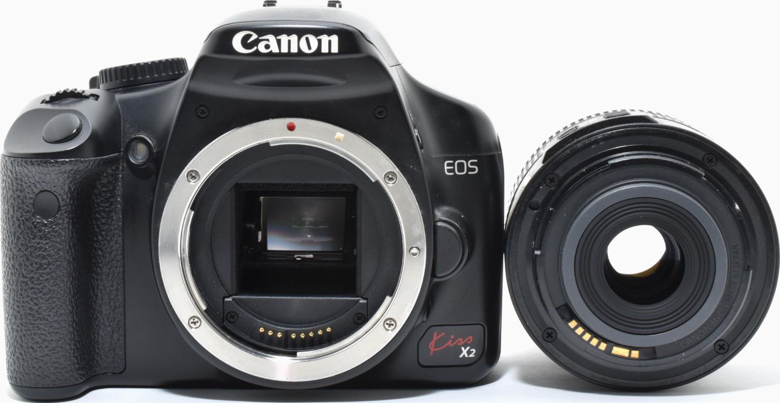 B24[7396]4 キヤノン Canon EOS kiss X2 ボディ 18-55mm IS 手振れ補正
