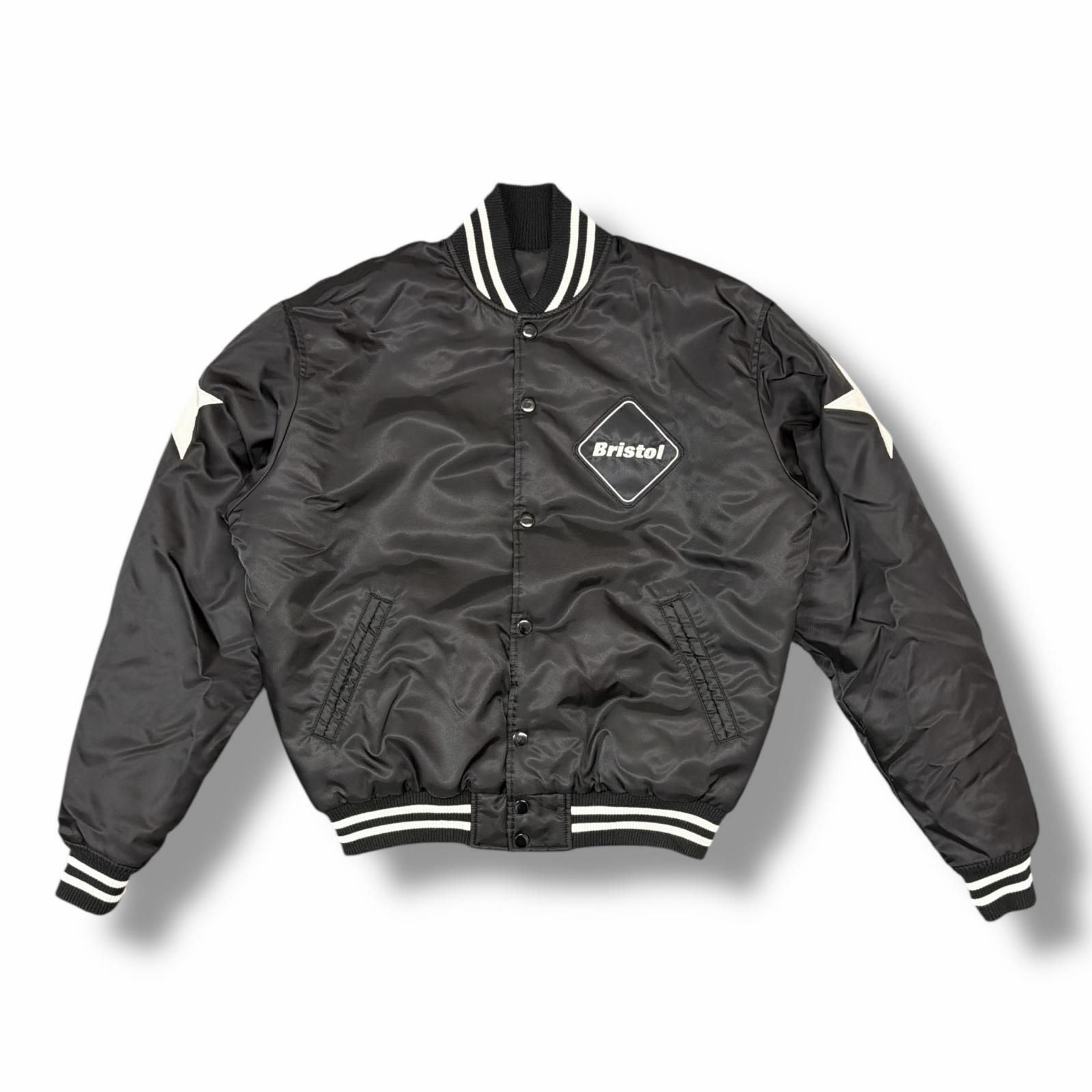 F.C.R.B. × STARTER BLACK LABEL REVERSIBLE STADIUM JACKET ブラック