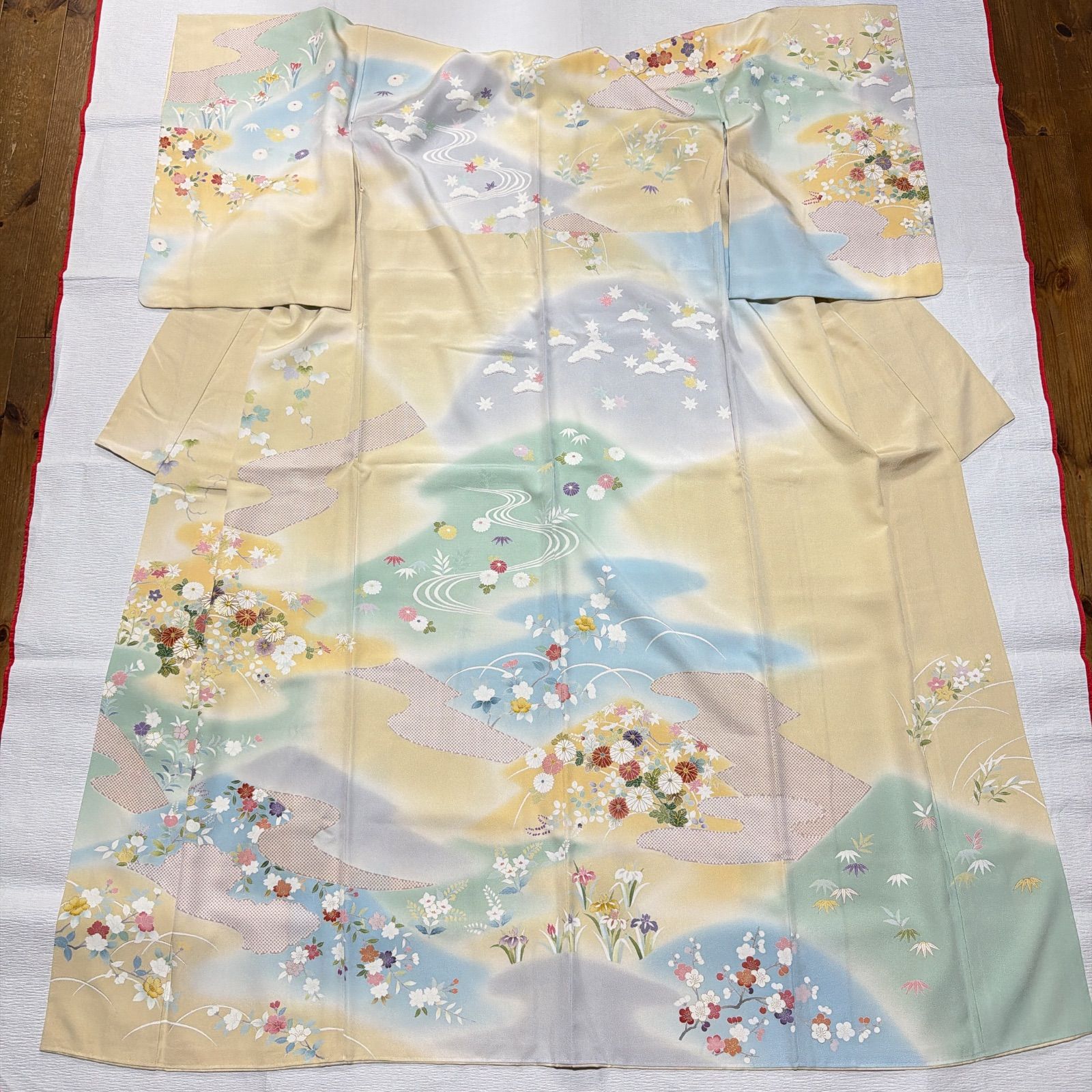 訪問着 正絹 セット 金駒刺繍 - メルカリ