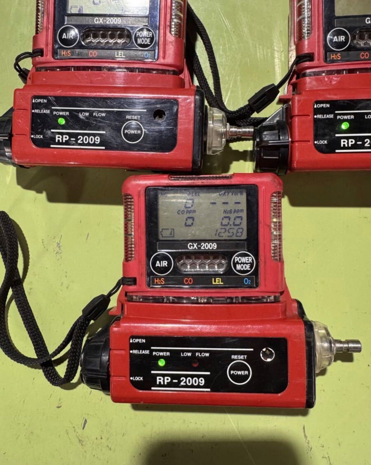 中古品 理研計器 ポケッタブル マルチガスモニター GX-2009 + ガス吸引