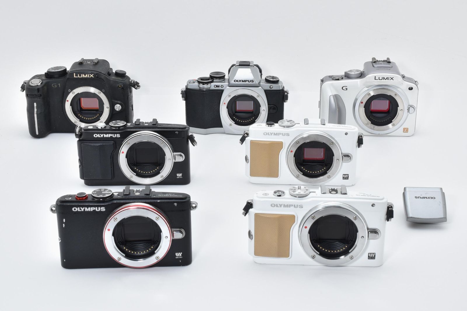 ☆ジャンク☆ ミラーレス一眼カメラ まとめ Olympus E-M10x1 E-PL6x1 E