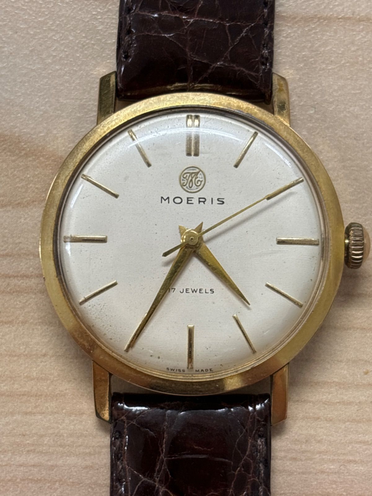 MOERIS 17JEWELS GRANDS PRIX モーリス グランプリ 手巻き 腕時計 稼働