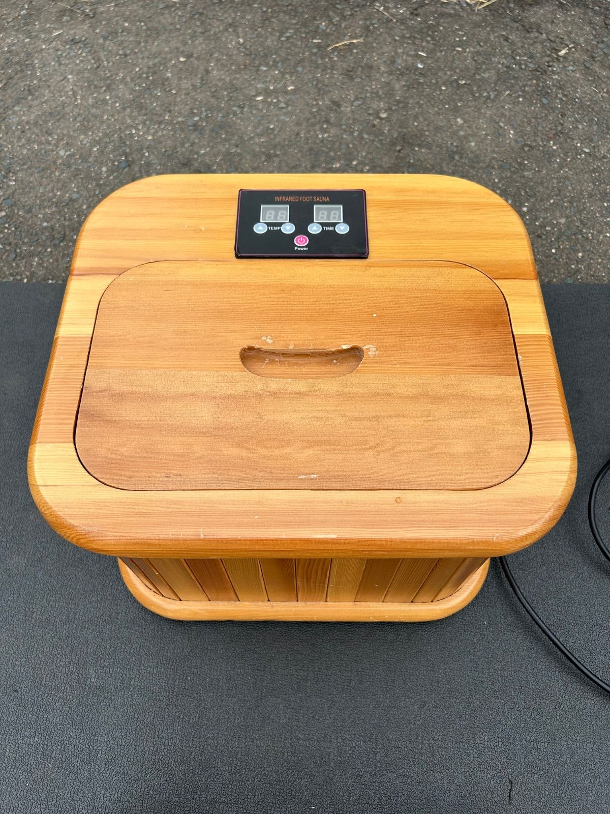 はぴねすくらぶ セラミック 足湯 サウナカバー付き フットバス - メルカリ