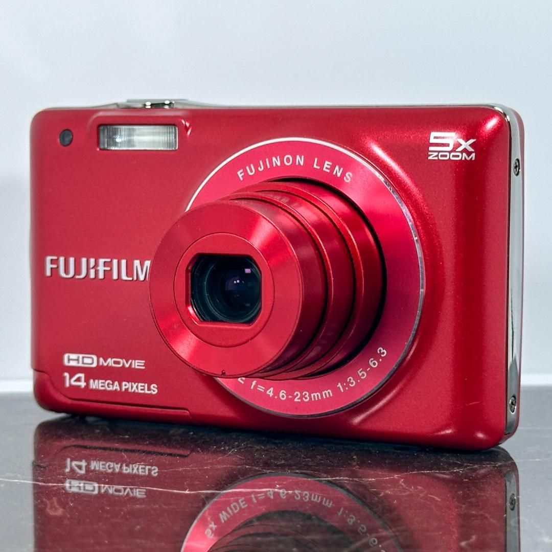 美品】FUJIFILM FinePix JX600 レッド 富士フイルム ファインピックス