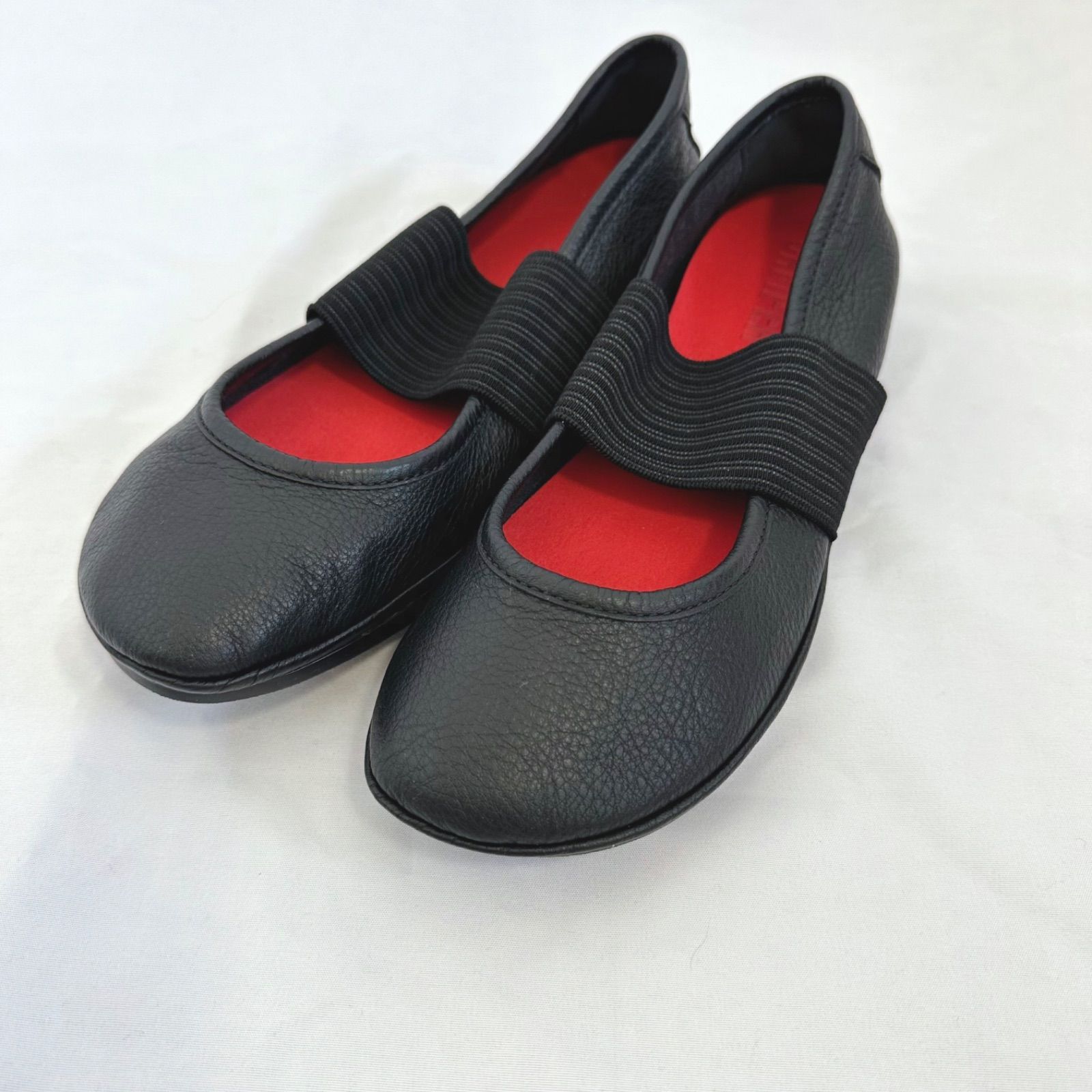 z1139 【美品】CAMPERカンペール フラットシューズ靴 ブラック