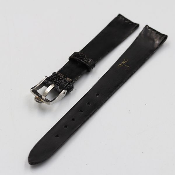 オメガ 純正ベルト レザーベルト ブラックカラー 13mm用 レディース