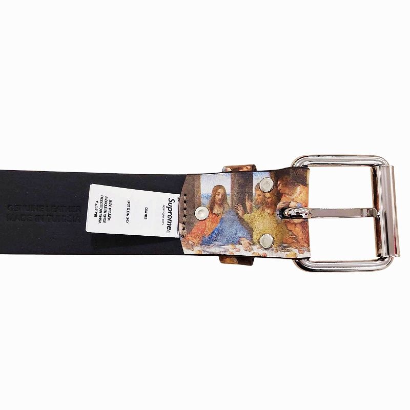 シュプリーム SUPREME 25SS Last Supper Leather Belt M 最後の晩餐