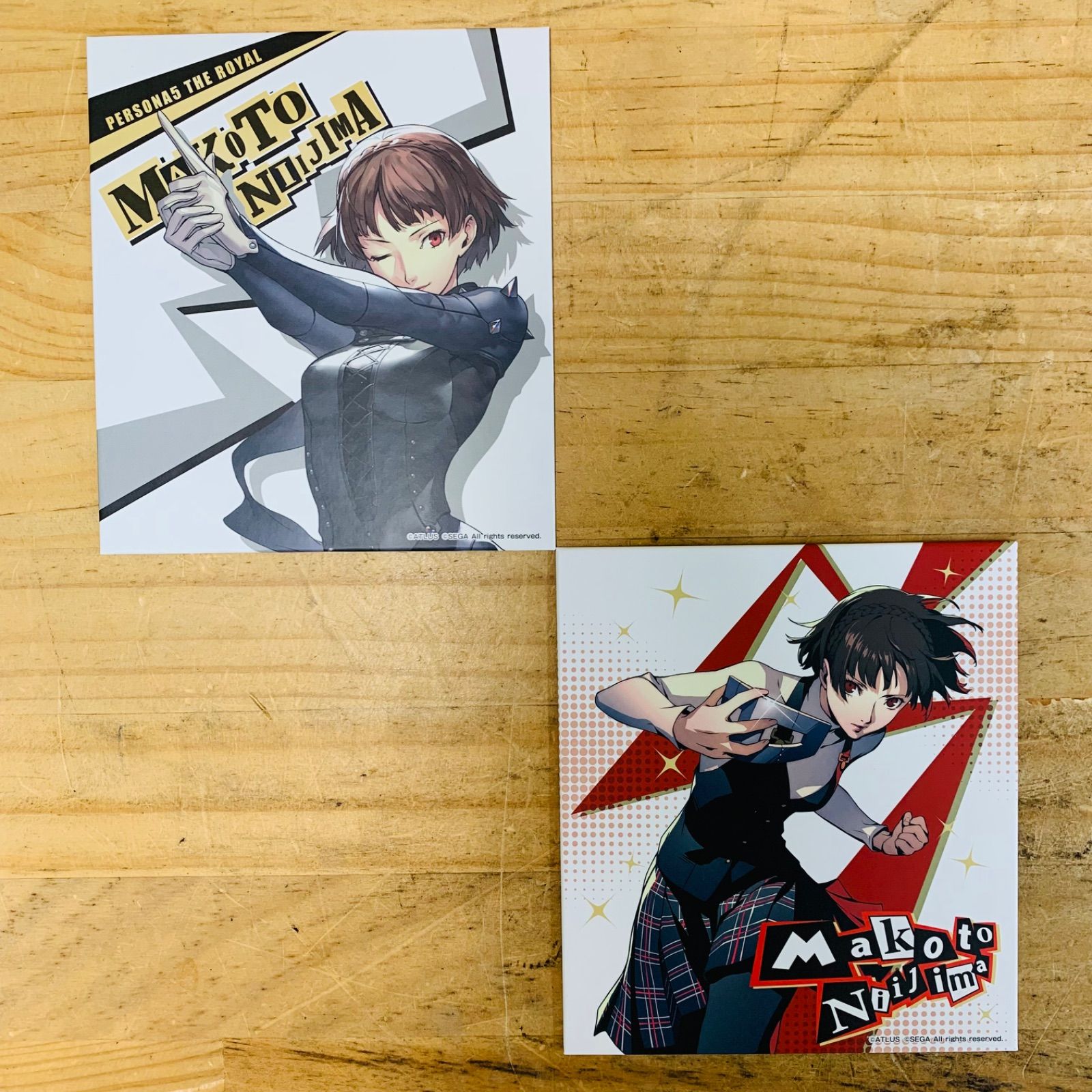 レア クリアタグ ペルソナQ2 P4 新島 真 セガ コラボカフェ レア